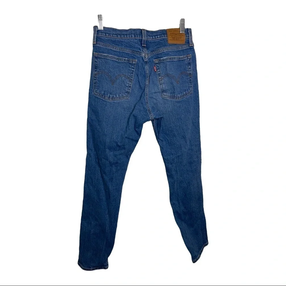 LEVI’S Wedgie High Rise Straight Jeans Premium Denim Button Fly 27